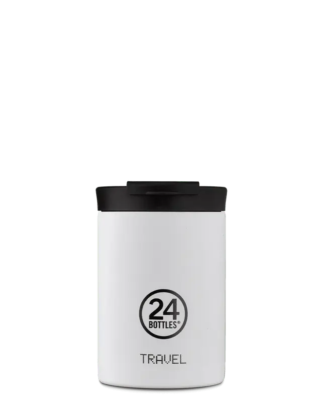 24 Bottles Travel Mug 350ml Stone Ice White