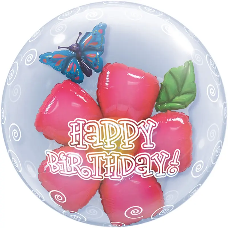 24In Double Bubble Bday Flowers