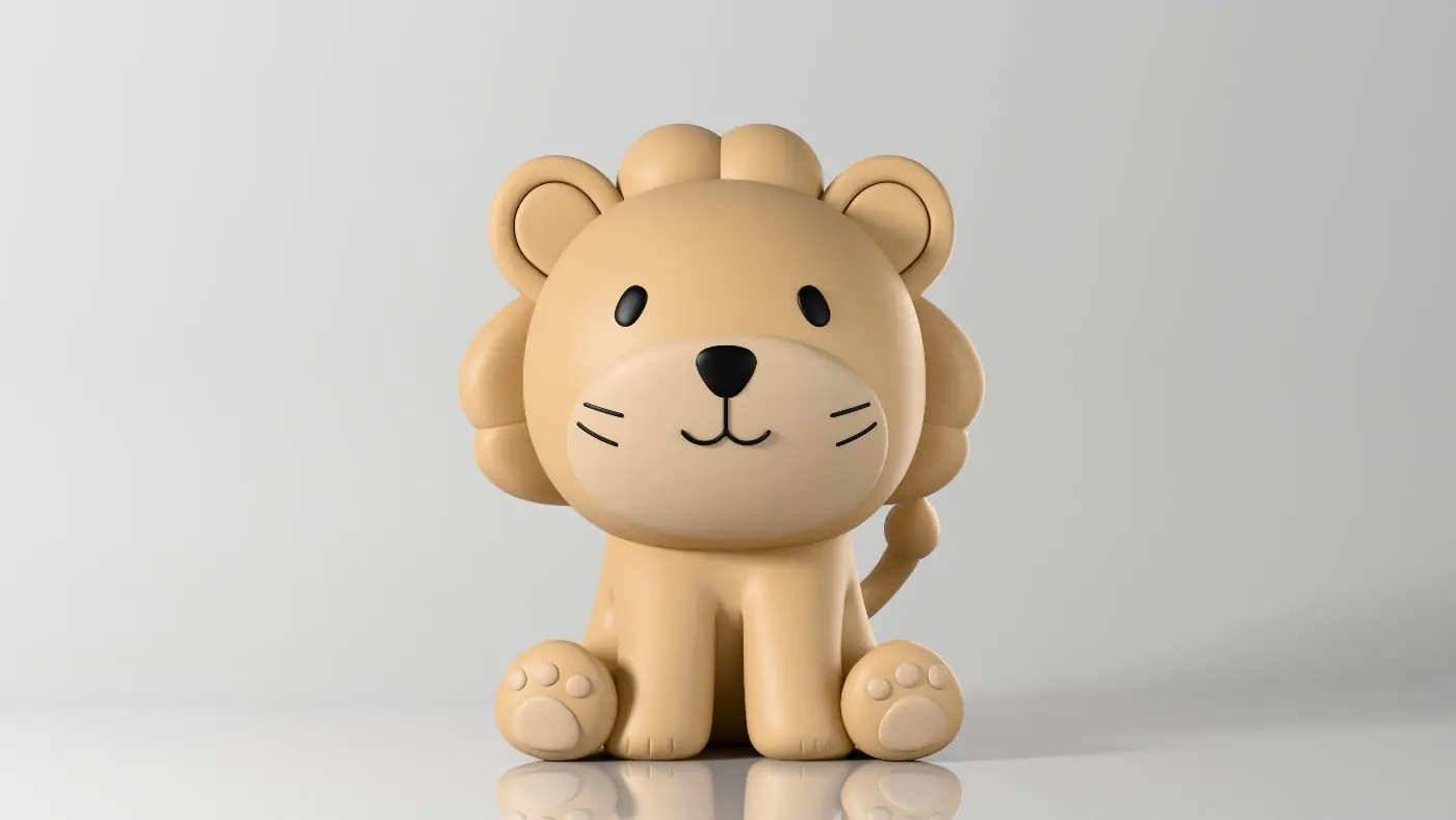 3D-geprinte design Leeuw