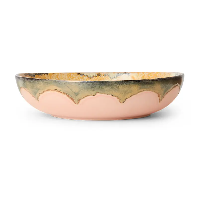 70s ceramics salad bowl - Sunflower