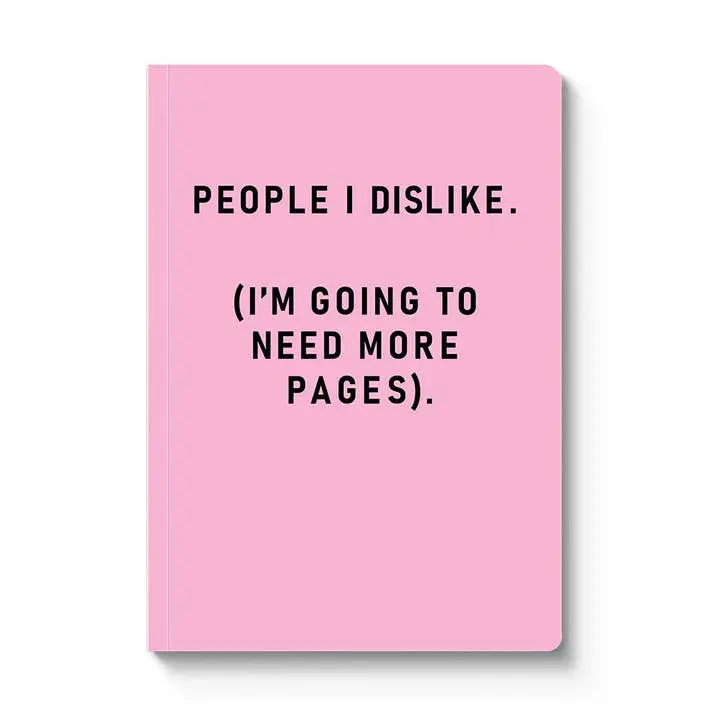 A5 Notitieboek People I Dislike