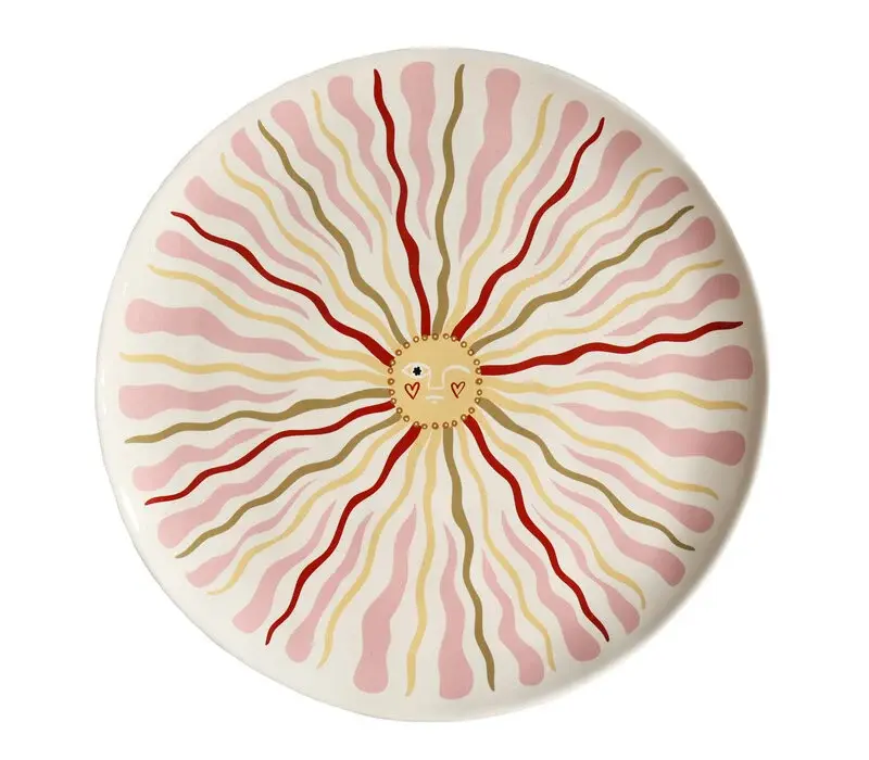 All the Luck in the World - Plate Pink Sun