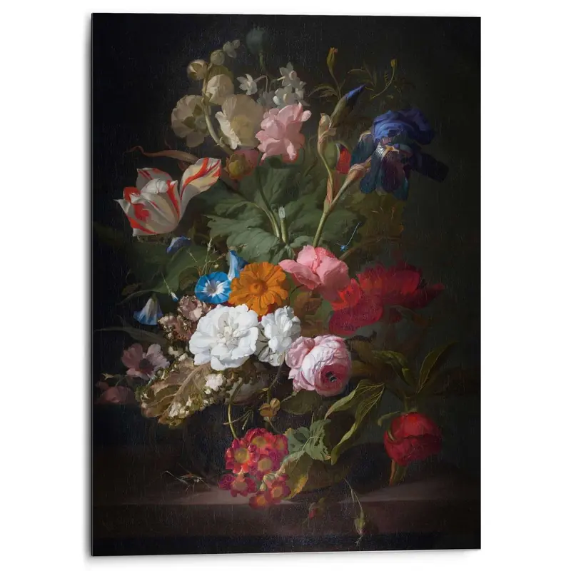 Alu-Dibond De Heem Bloemen 70x50