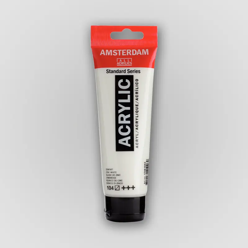 Amsterdam Acrylverf 104 Zinkwit 120ml