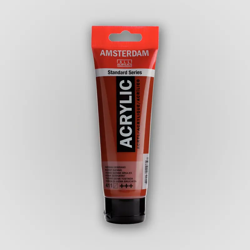 Amsterdam Acrylverf 411 Sienna Gebrand 120ml