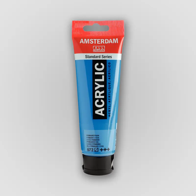 Amsterdam Acrylverf 572 Primaircyaan 120ml