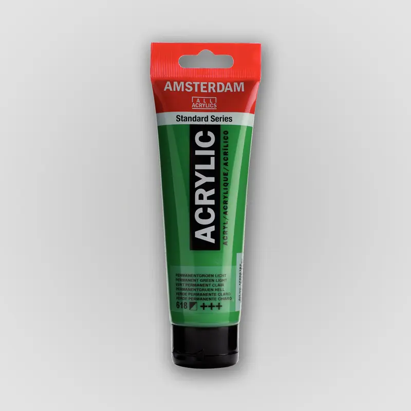 Amsterdam Acrylverf 618 Permanent Groen Licht 120ml