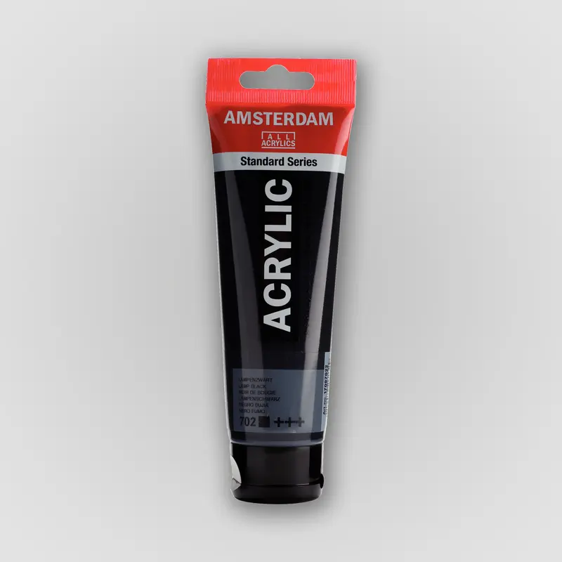 Amsterdam Acrylverf 702 Lampenzwart 120ml
