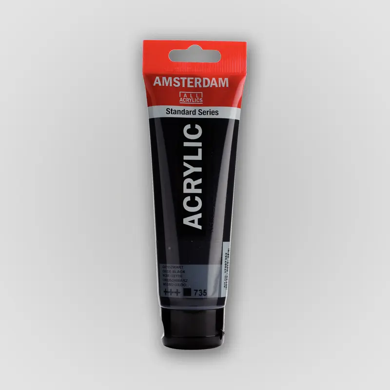 Amsterdam Acrylverf 735 Oxydzwart 120ml