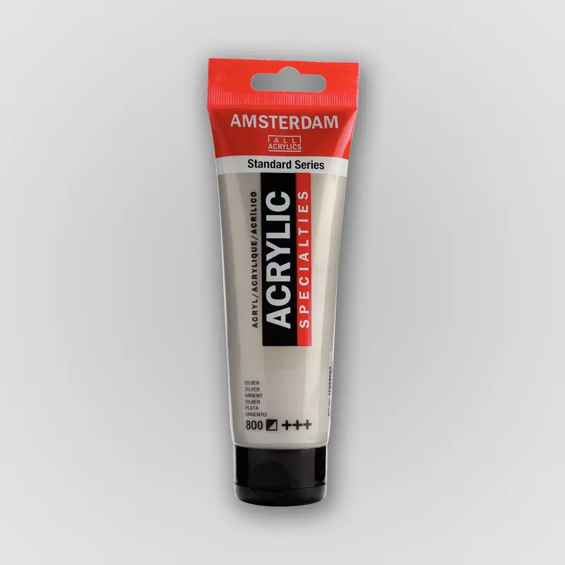 Amsterdam Acrylverf 800 Zilver 120ml
