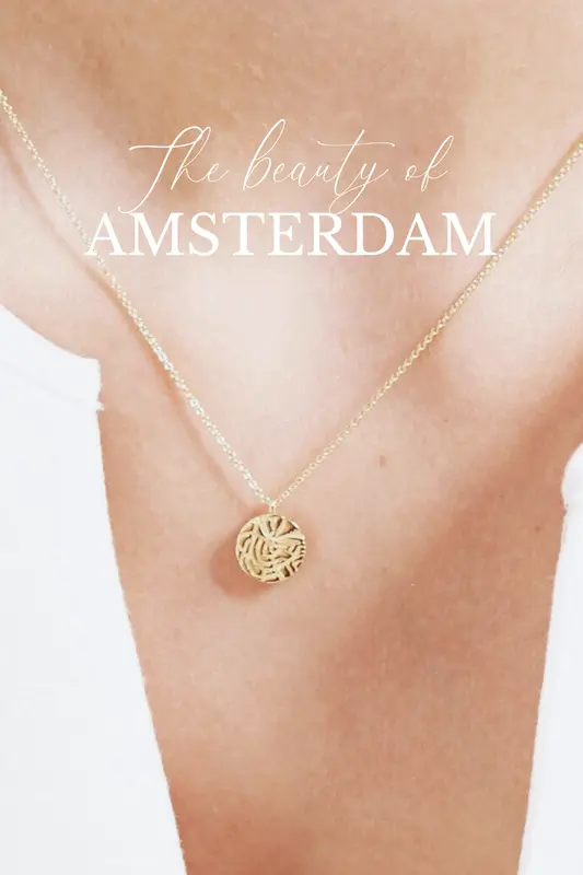 Amsterdam Canal City Necklace Gold Plated