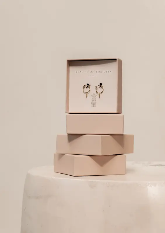 Amsterdam Jordaan Hoops Gold Plated