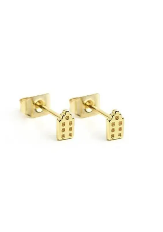 Amsterdam Jordaan Studs Gold Plated