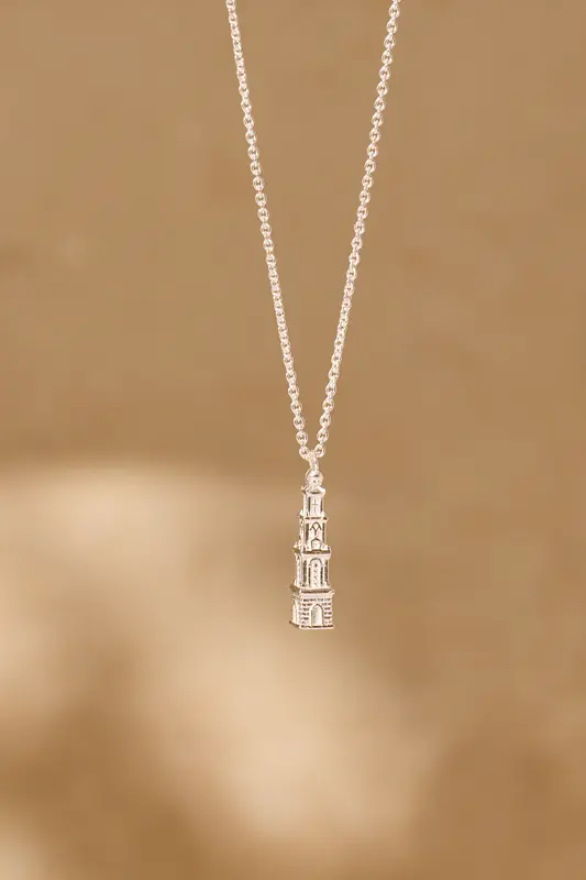 Amsterdam Westertoren Necklace Silver
