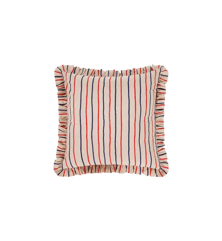 Anna Nina Rayure Frill Cushion