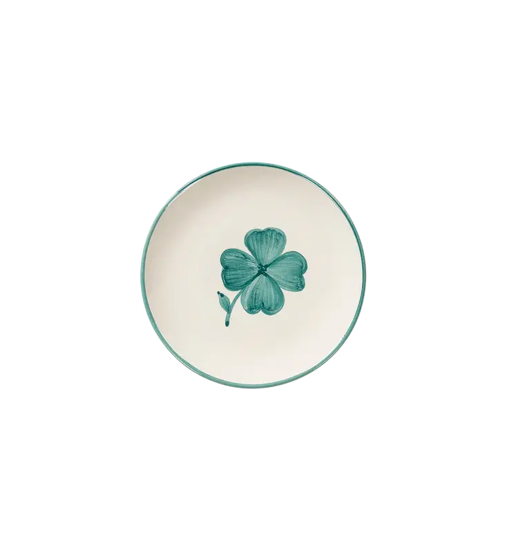 Anna + Nina Shamrock dessert plate