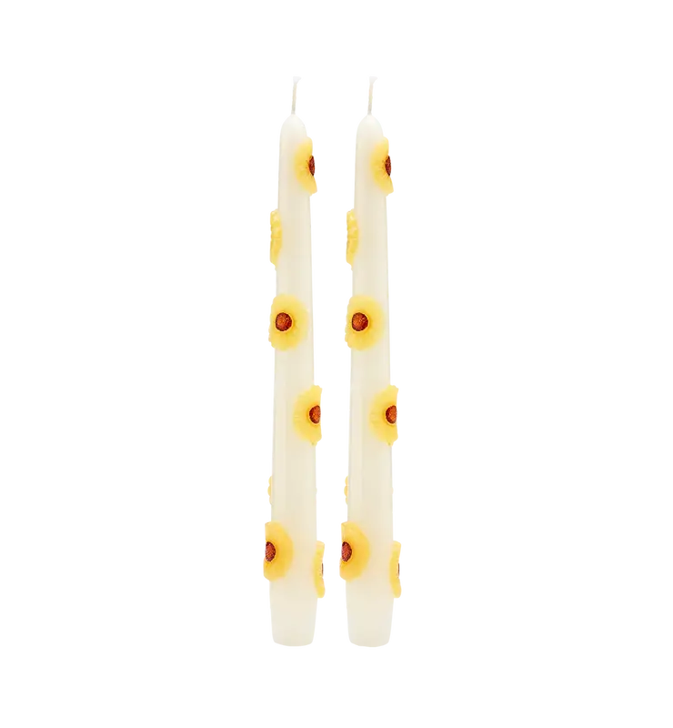 Anna Nina Sunflower 3D Candle Set of 2