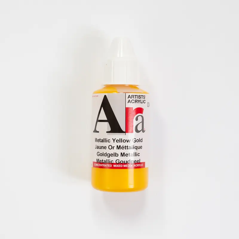 Ara Acrylic 100ml 540 Metallic Yellow Gold C