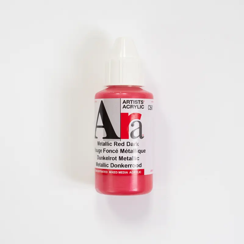 Ara Acrylic 100ml 560 Metallic Red Dark C