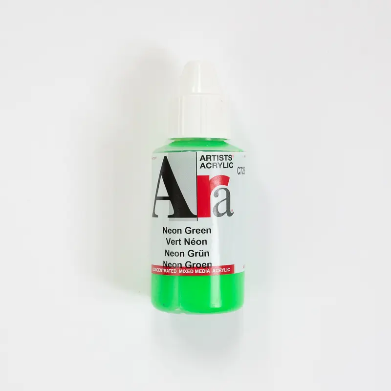 Ara Acrylic 100ml 725 Neon Green C