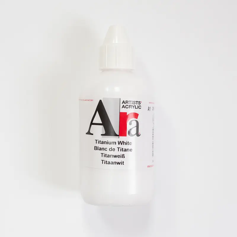Ara Acrylic 250ml 001 Titanium White A