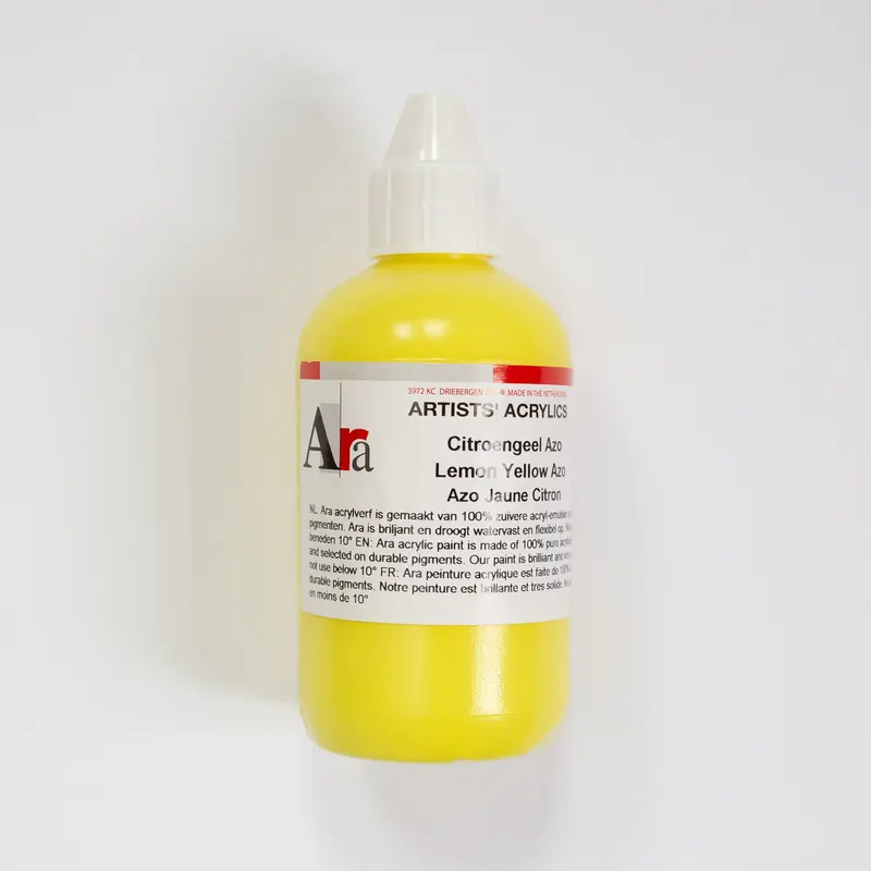 Ara Acrylic 250ml 010 Lemon Yellow Azo A