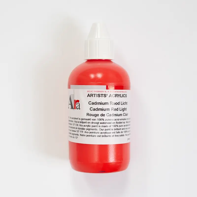 Ara Acrylic 250ml 021 Cadmium Red Light E