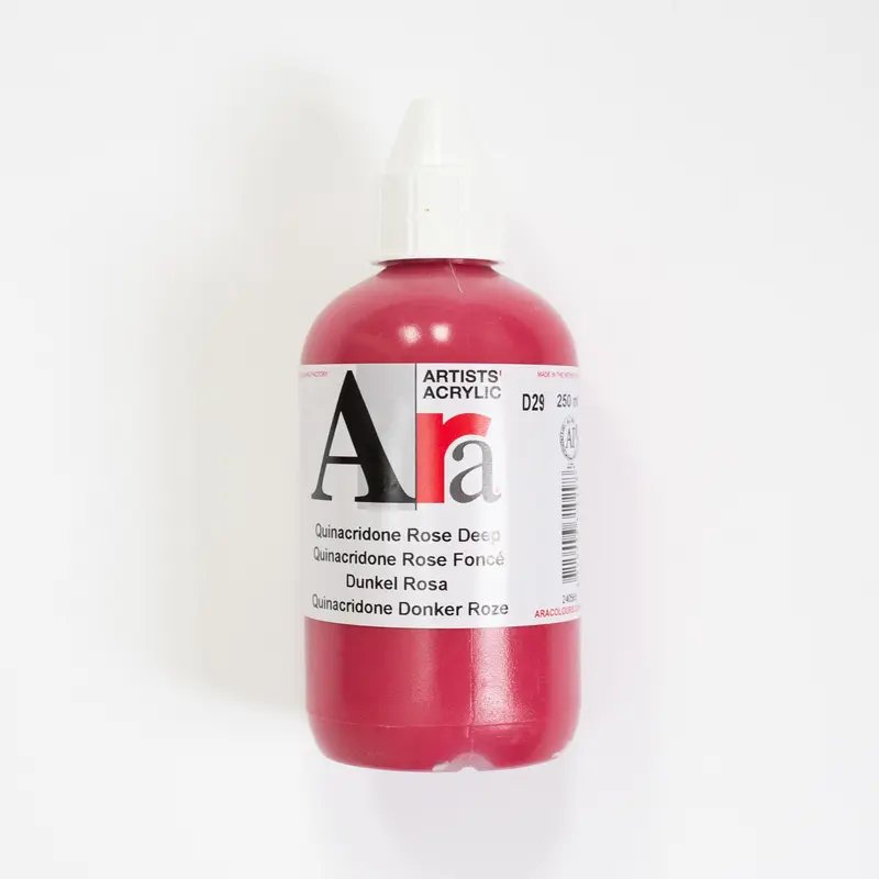 Ara Acrylic 250ml 029 Quinacridone Rose Deep D