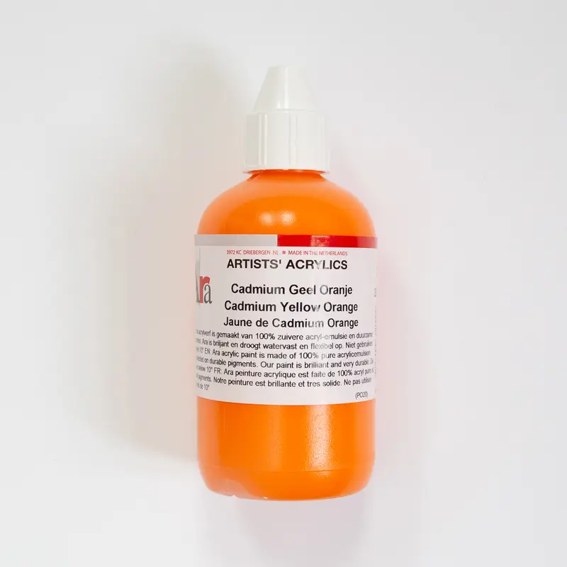 Ara Acrylic 250ml 142 Cadmium Yellow Orange D
