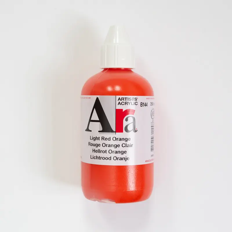 Ara Acrylic 250ml 144 Light Red Orange B