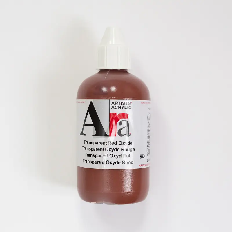 Ara Acrylic 250ml 334 Transparent Red Oxide B