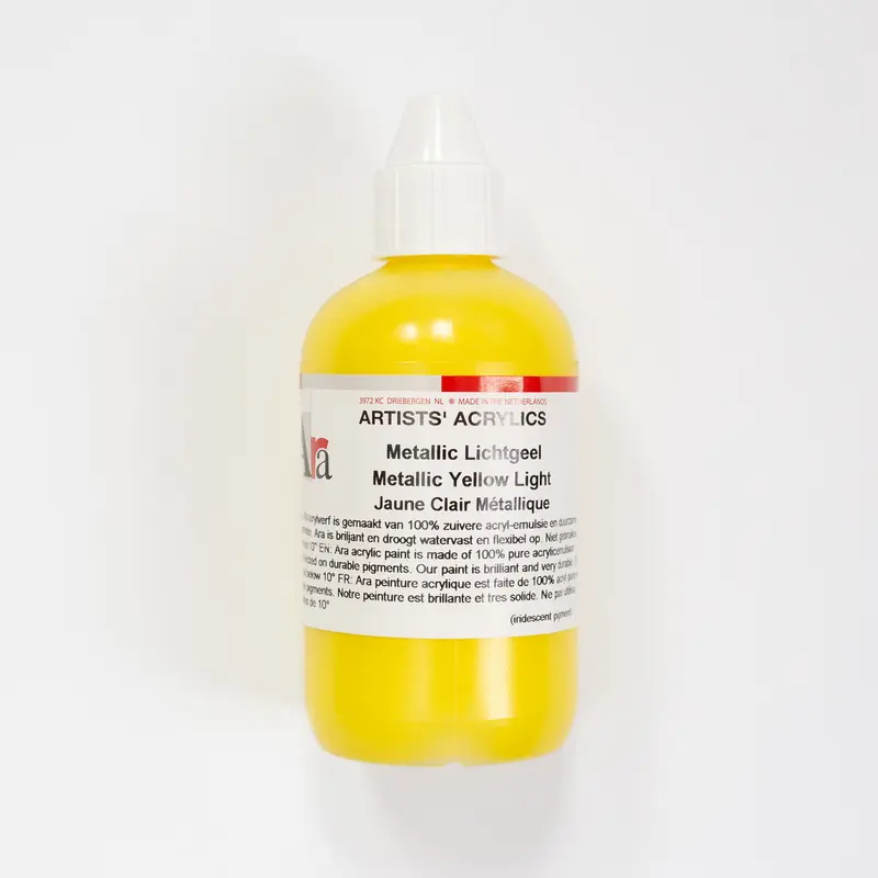 Ara Acrylic 250ml 530 Metallic Yellow Light C