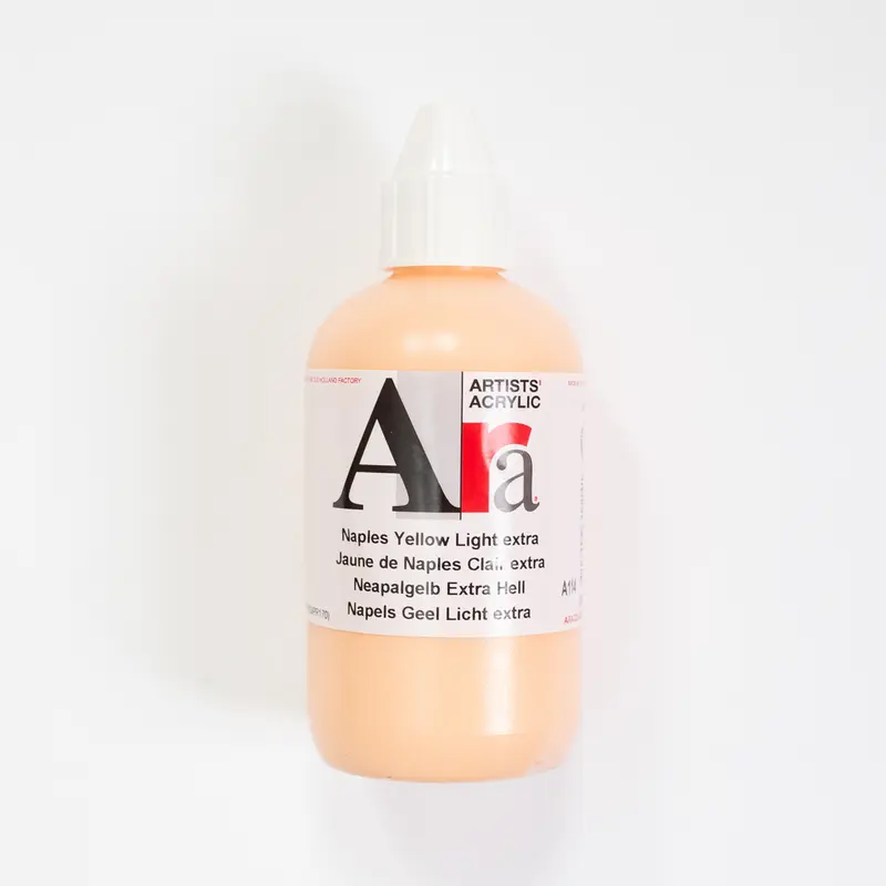 Ara Acrylic 250ml Naples Yellow Light Extra