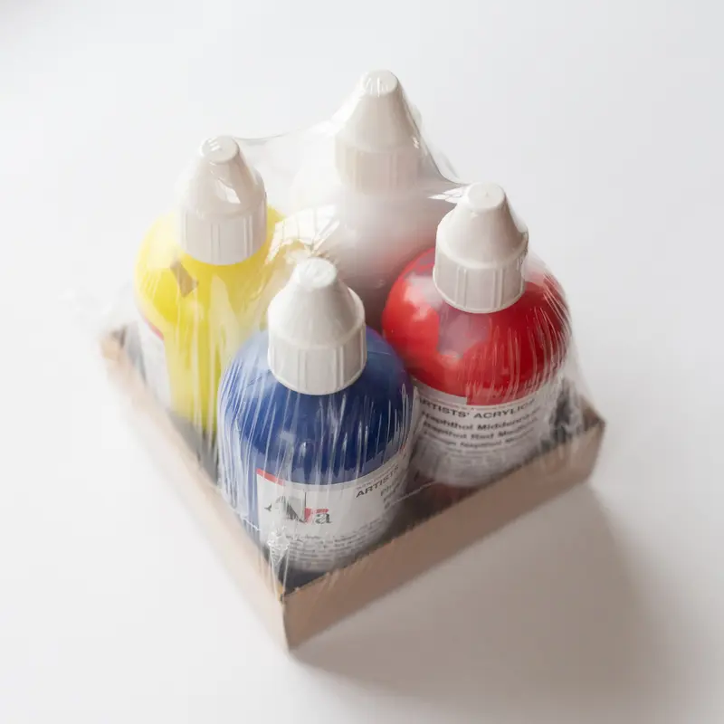 Ara Acrylic Primary Set with 4x 250ml Bottles