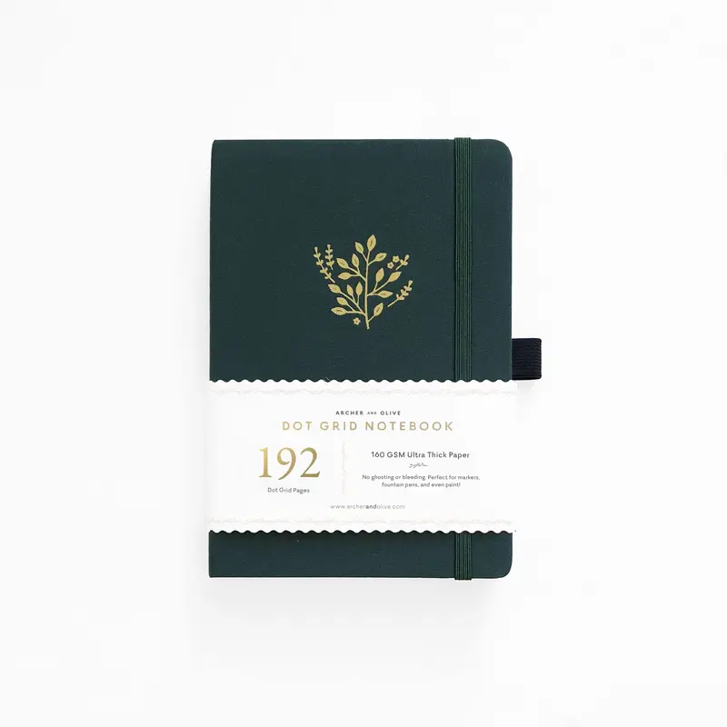 Archer & Olive A5 Deep Green 192 Pages