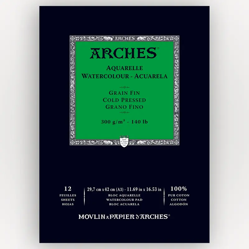 Arches Cold Pressed 300g 29,7x42cm 12 sheets