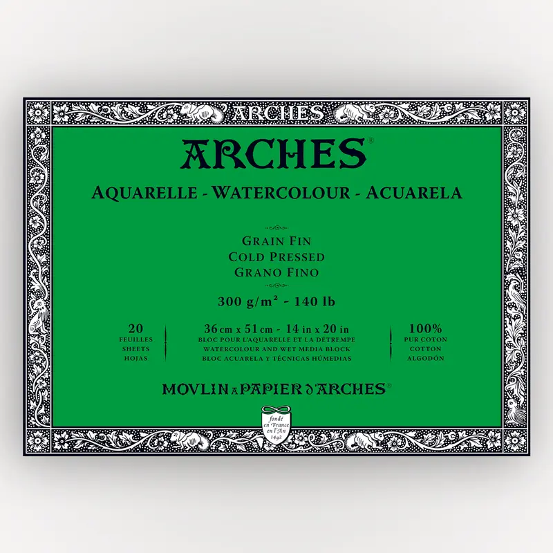 Arches Cold Pressed 300g 36x51cm 20 sheets