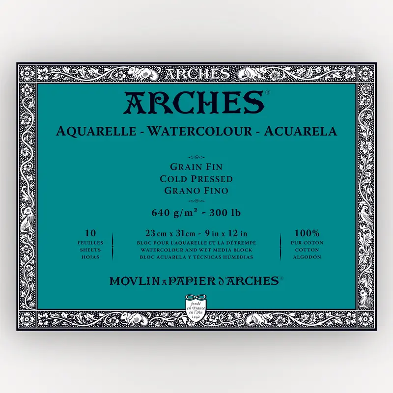 Arches Cold Pressed 640gsm 23 x 31 cm