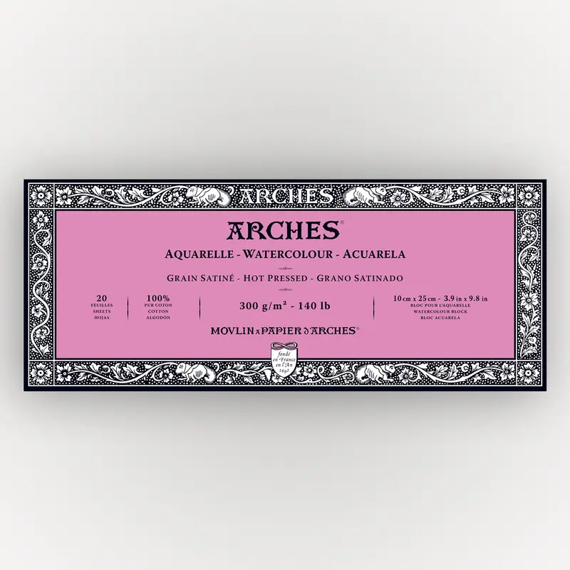 Arches Hot Pressed 10x25cm