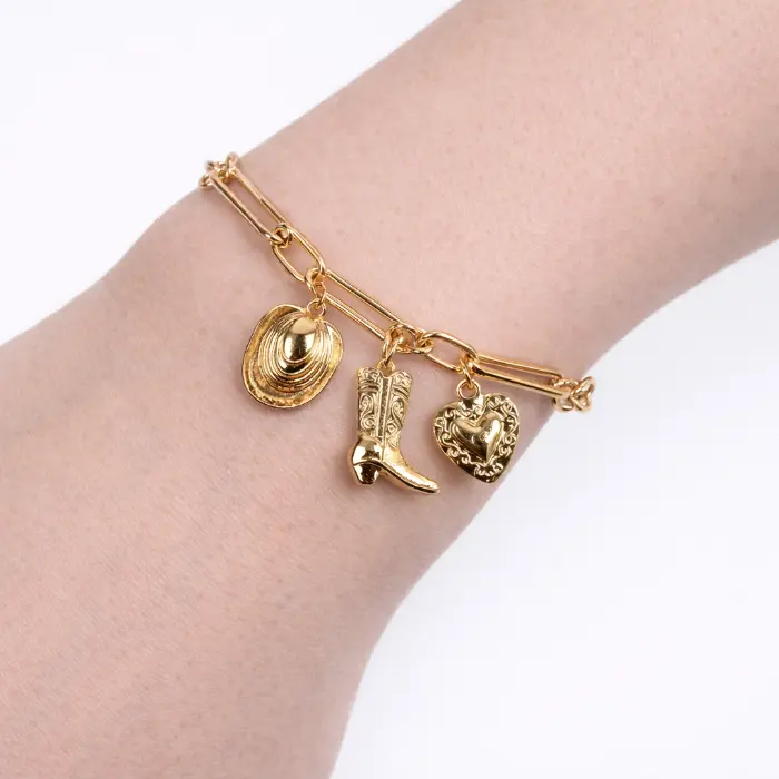Armband cowboy goud #430