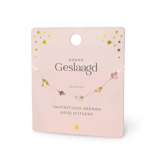 Armband edelsteen Geslaagd