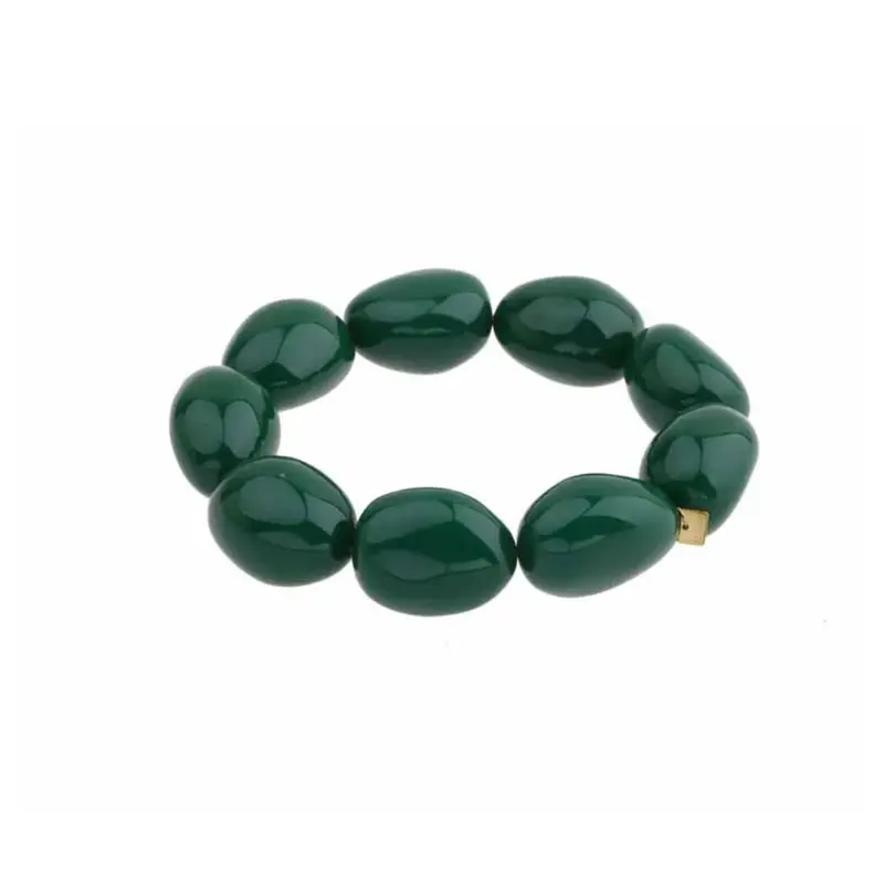Armbandje kralen - Donkergroen