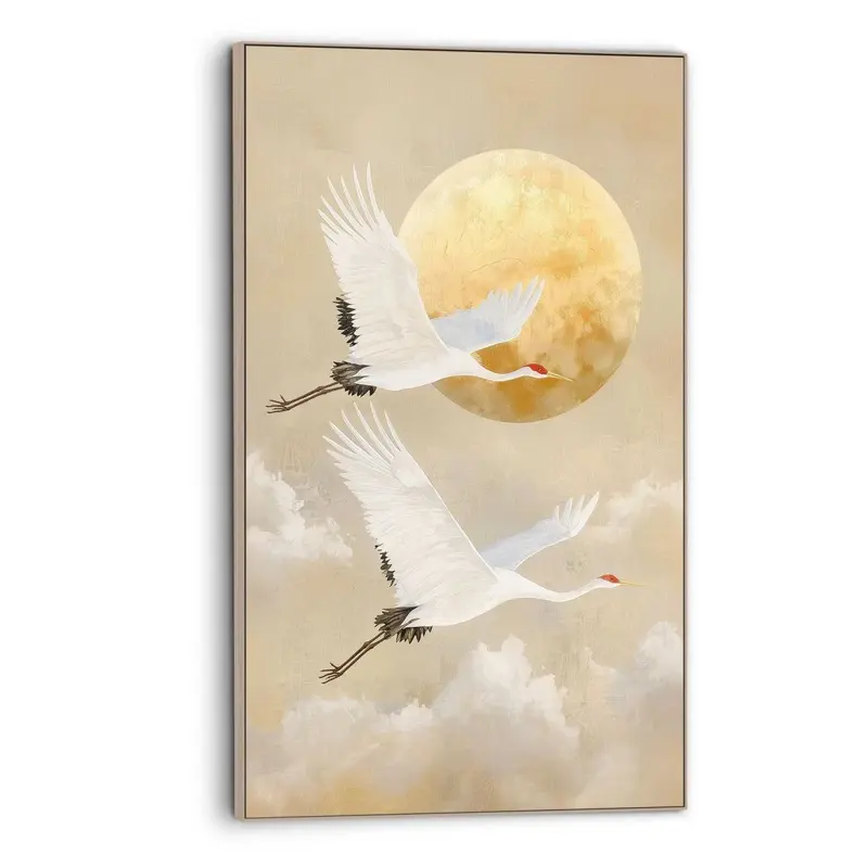 Art Frame Vogels onder de maan 118x70