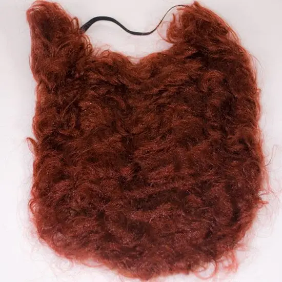 Baard + snor kastanje (35cm)