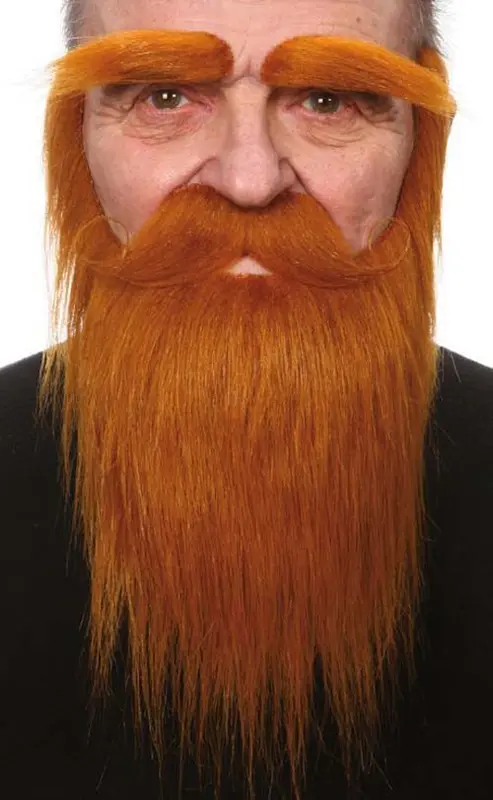 Baardset Santa rood