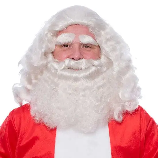 Baardstel kanekalon Kerstman deluxe