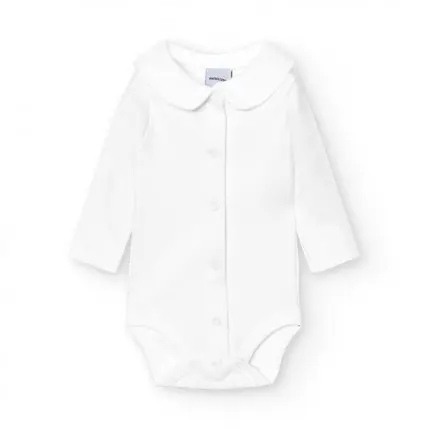 Babidu Front snap Bodysuit - White