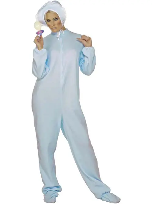 Baby romper blauw one size