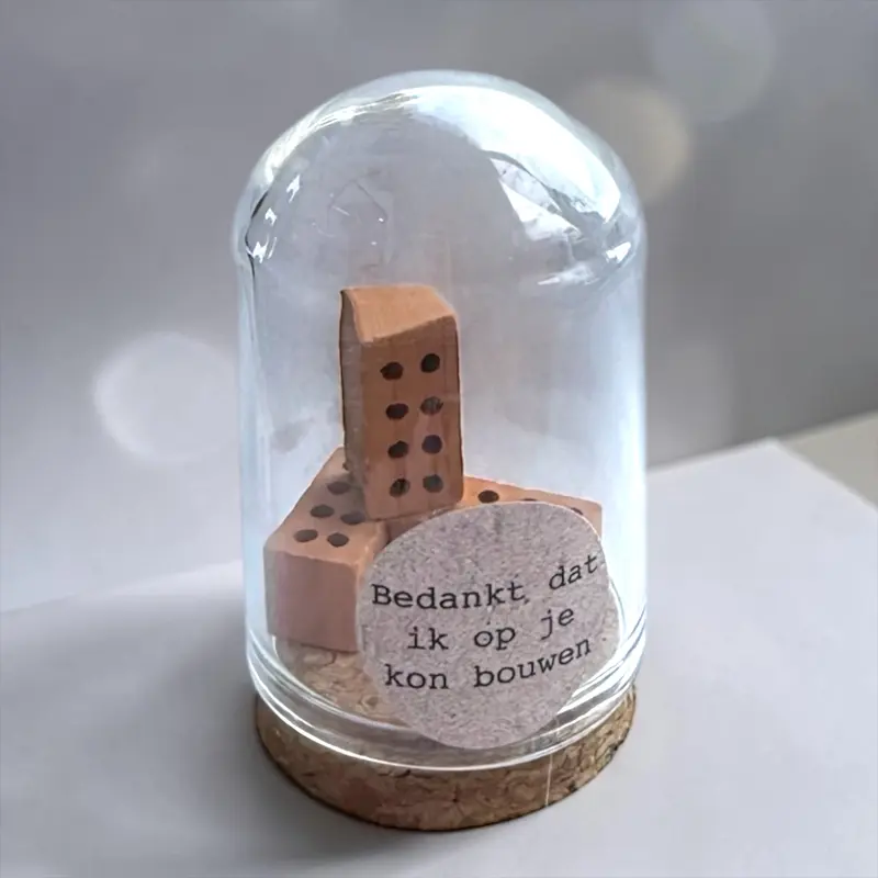 Bakstenen in Stolp - Bedankt dat ik altijd op je kan bouwen
