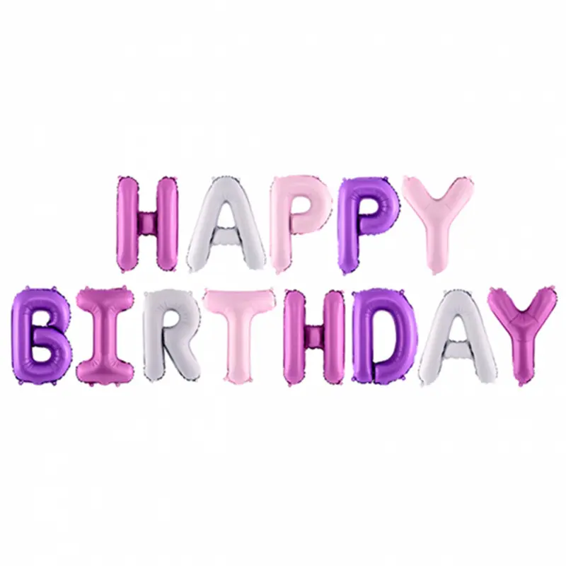 Ballonletters Happy Birthday trendy (340x35cm)